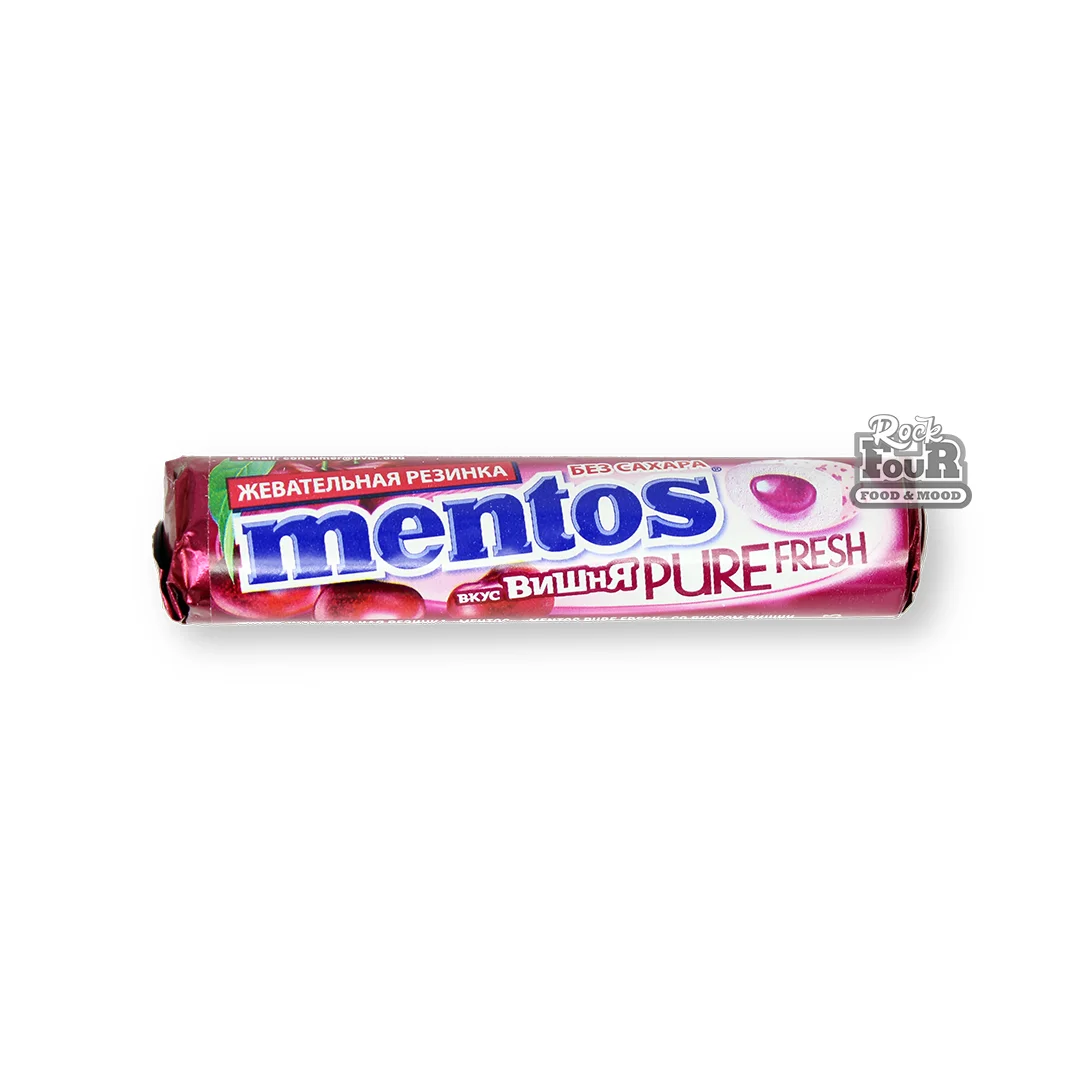Жевательная резинка «Mentos Pure Fresh» со вкусом вишни 16г